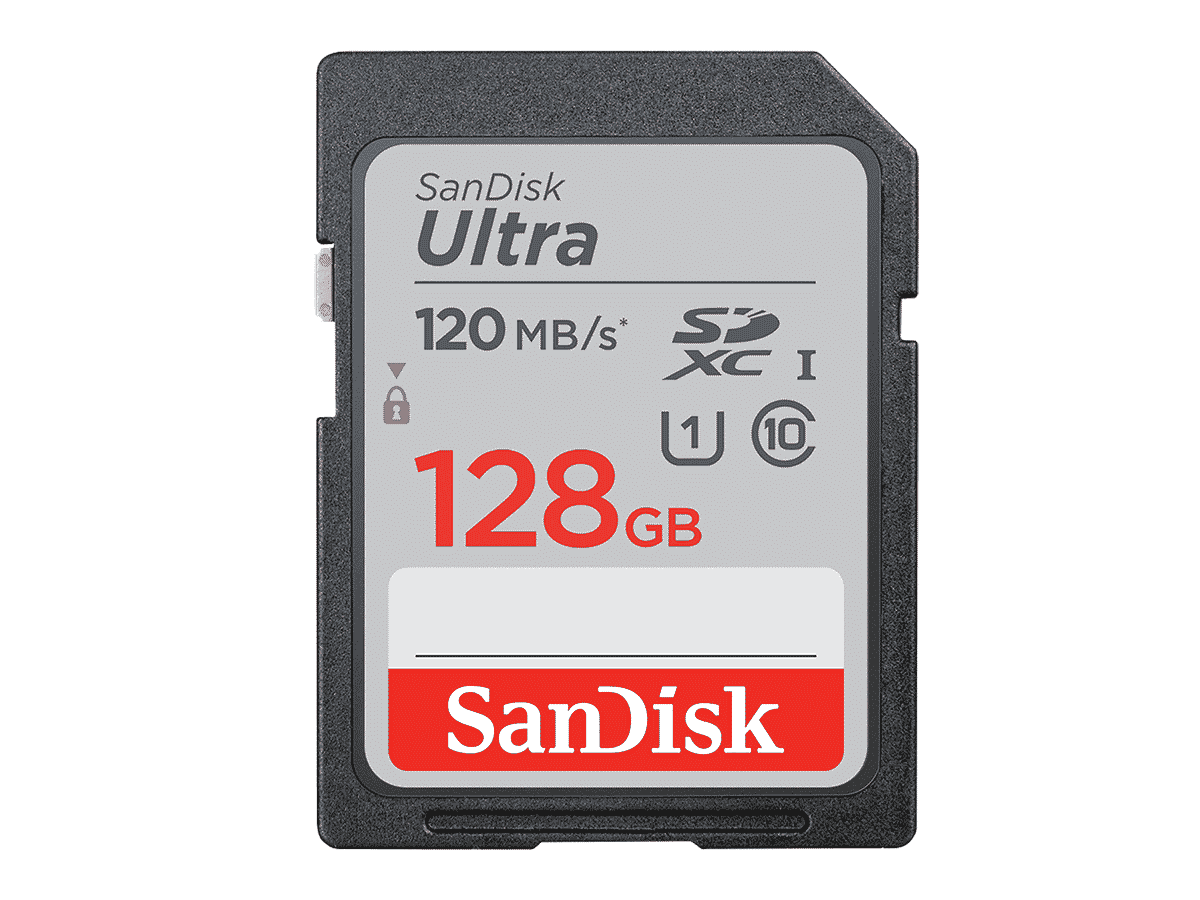 SanDisk 128GB SDXC ULTRA (UHS-I, 120 MB/s, class 10)