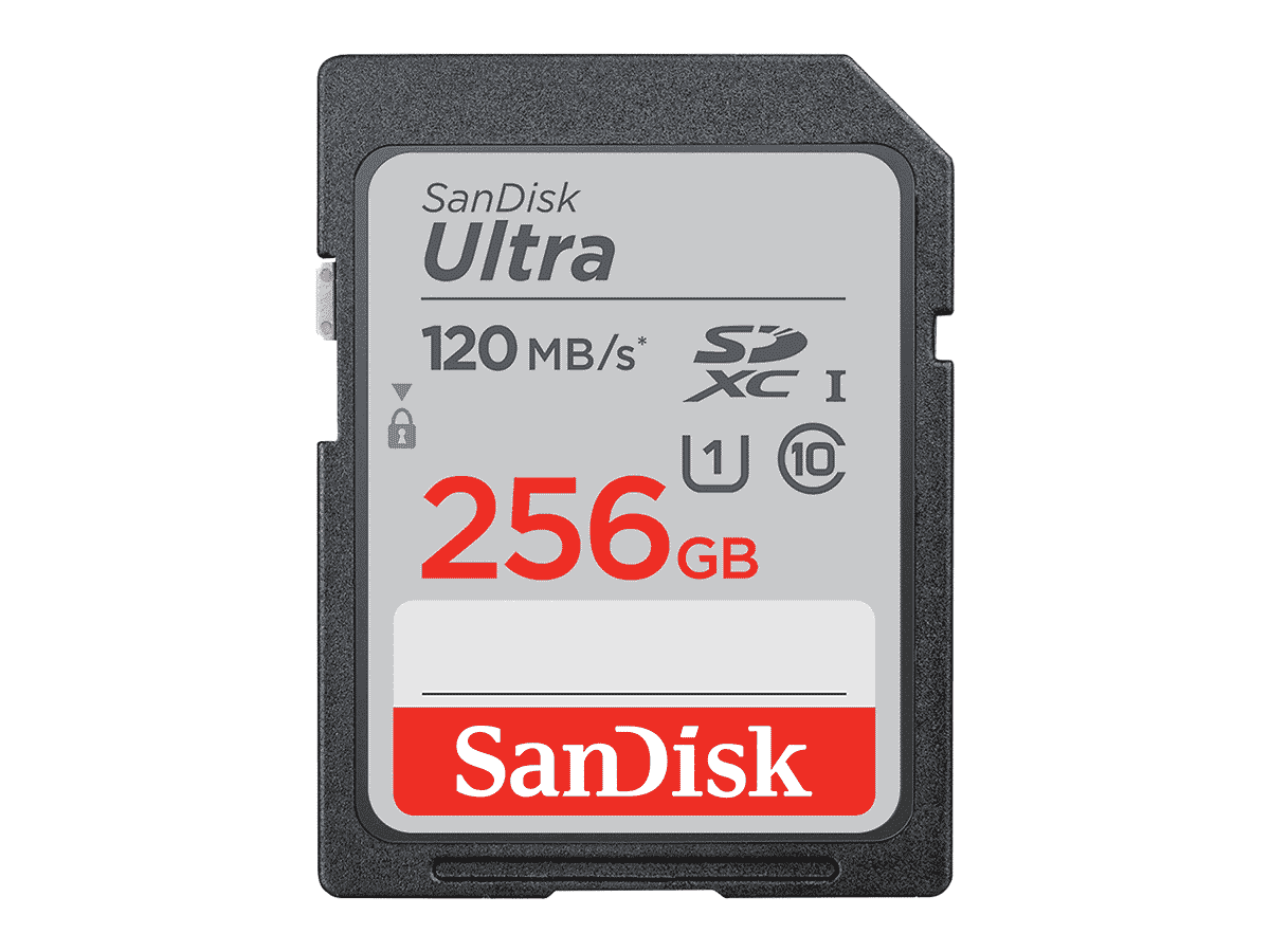 SanDisk 256GB SDXC ULTRA (UHS-I, 120 MB/s, class 10)