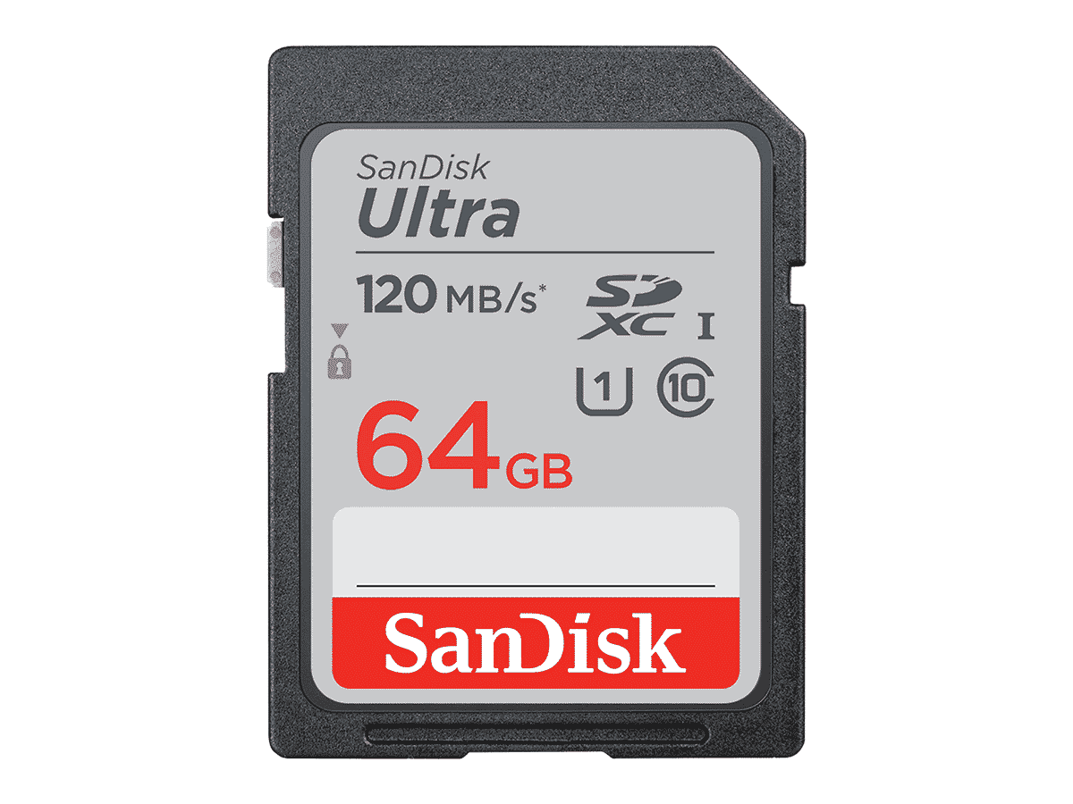 SanDisk 64GB SDXC ULTRA (UHS-I, 120 MB/s, class 10)
