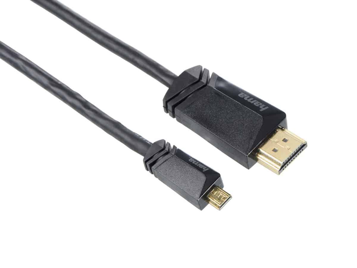 Hama HDMI A – HDMI D (micro)  1,5m – HDMI-kaapeli