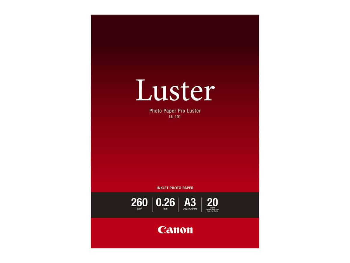 Canon LU-101 Pro Luster 260g (A3/20kpl) – Tulostuspaperi