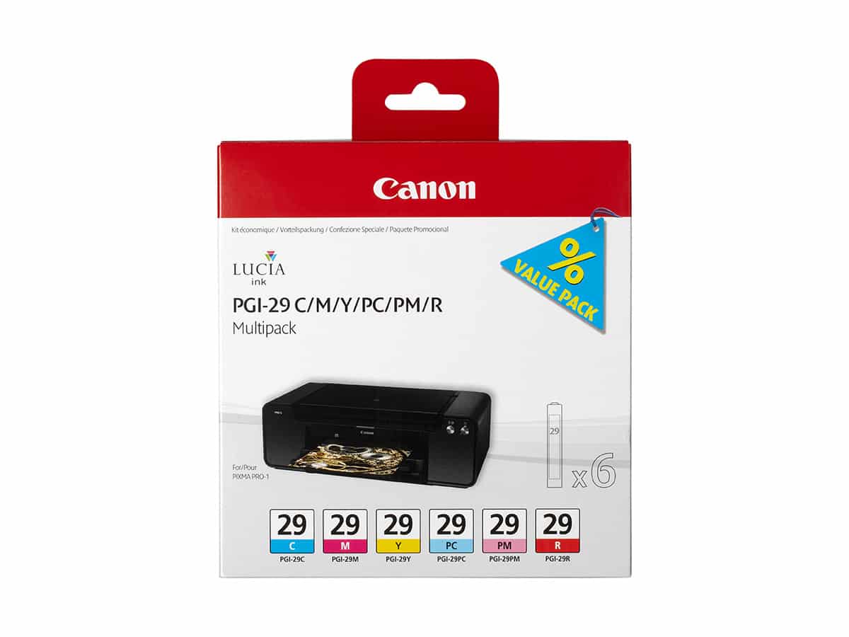 Canon PGI-29 C/M/Y/PC/PM/R Multi Pack – värikasetti