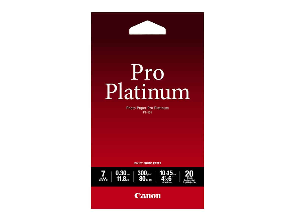 Canon PT-101 Pro Platinum Glossy 300g (10x15/20kpl)