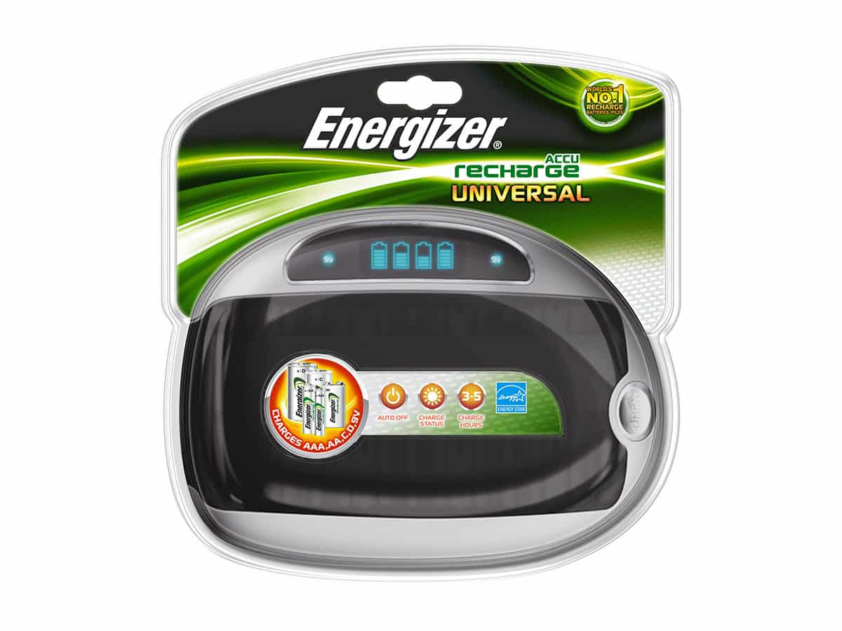Energizer Universal (AA, AAA, C, D ja 9V) – laturi