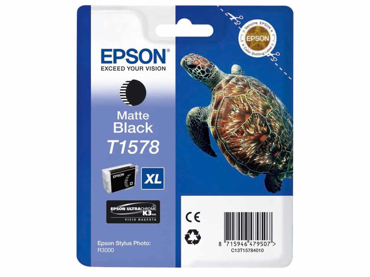 Epson T1578 Matte Black (R3000) – värikasetti