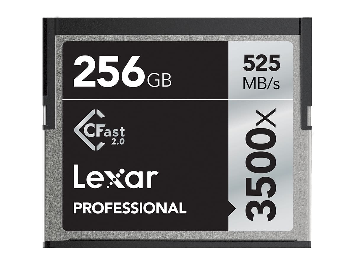 Lexar Professional 256GB CFast 2.0 (3500x/525MB/s) – muistikortti