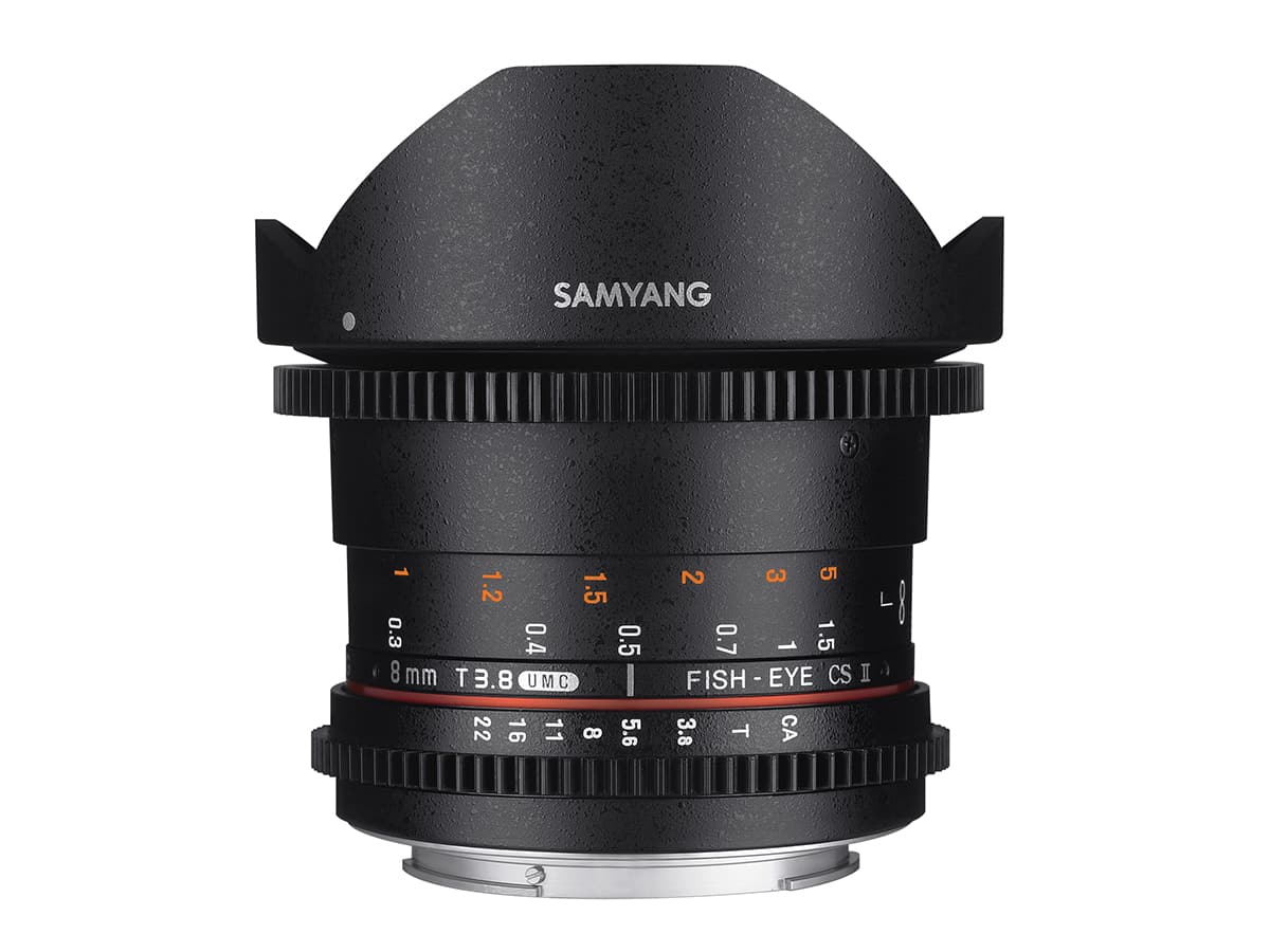 Samyang 8mm T3.8 VDSLR UMC Fish-eye CS II – Canon EF