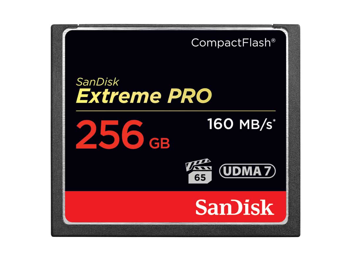 SanDisk 256GB CF Extreme PRO (160 MB/s, UDMA 7)