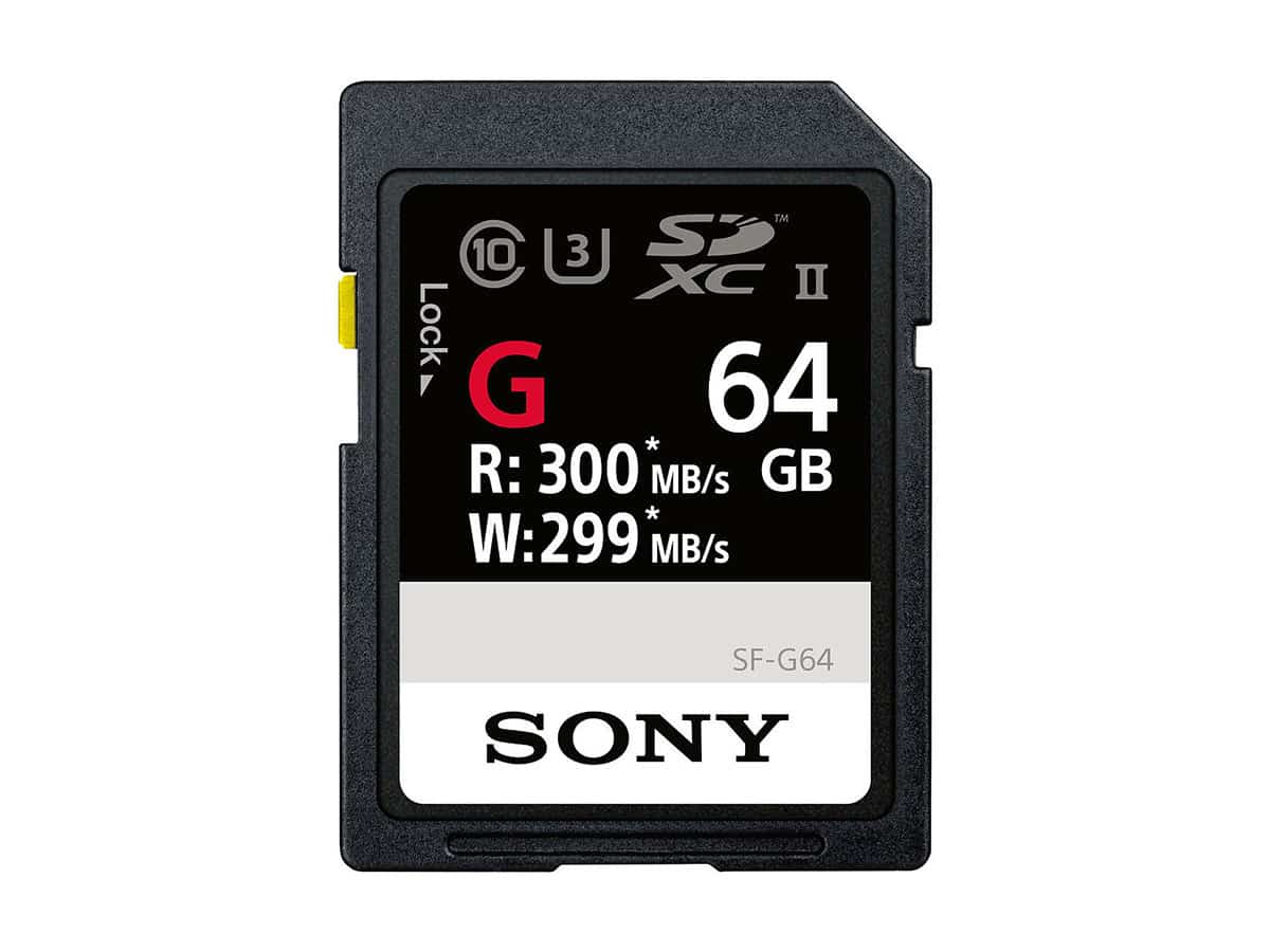 Sony SF-G-series 64GB SDXC (300MB/s UHS-II (U3))