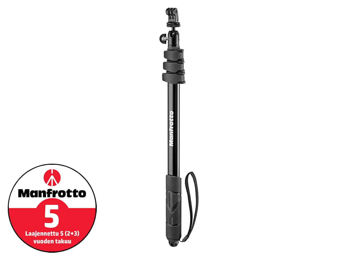 Manfrotto Compact Xtreme 2-In-1 – Alumiini monopod/Selfie-keppi