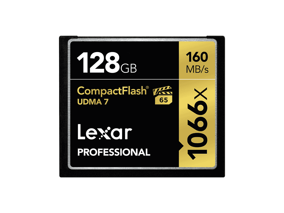 Lexar 128GB Professional 1066x CompactFlash (160MB/s, UDMA 7)