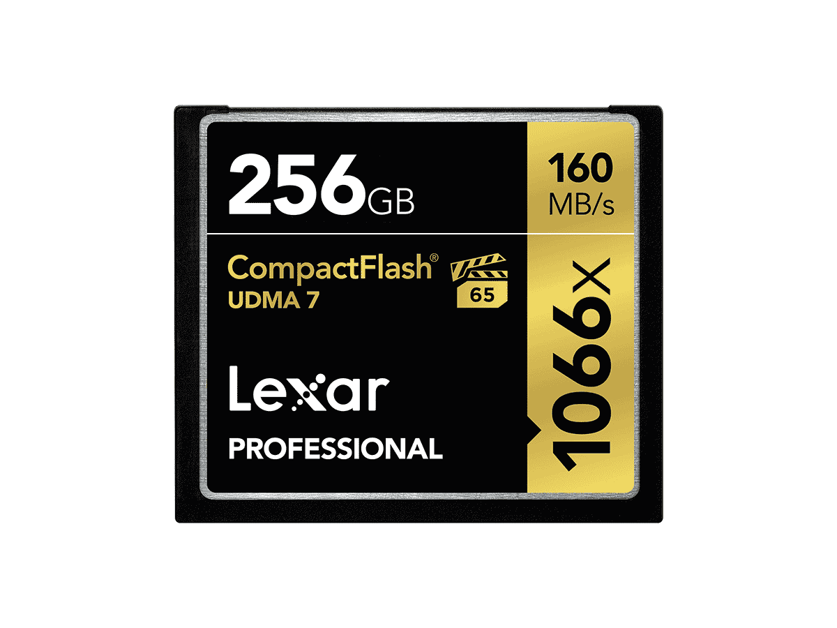 Lexar 256GB Professional 1066x CompactFlash (160MB/s, UDMA 7) (Kopio)