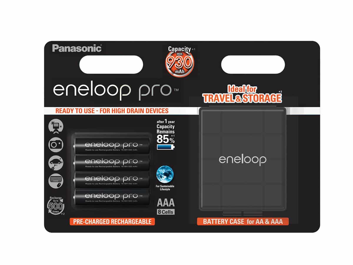 Panasonic Eneloop Pro 4kpl 930mAh + säilytyskotelo – AAA-akku