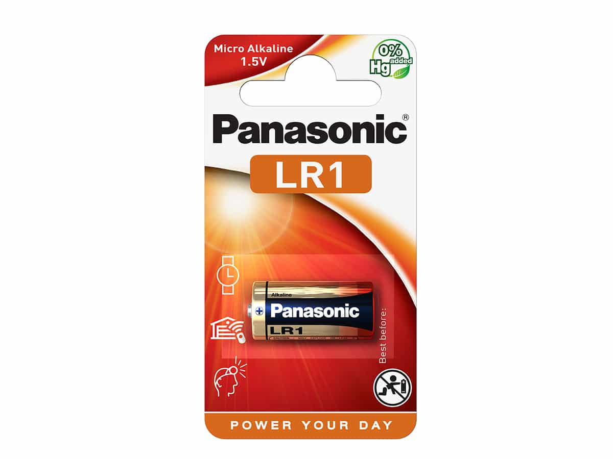Panasonic Micro Alkaline LR1, 1,5V – paristo