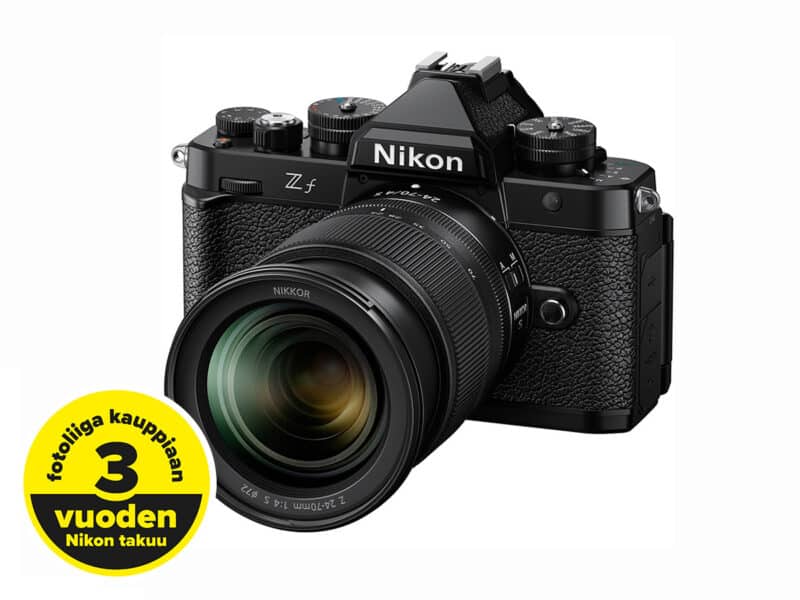 Nikon Z f + Nikkor Z 24-70mm F4 S, musta