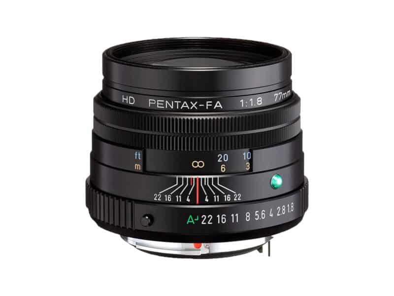 Pentax-FA HD 77mm F1.8 Limited, musta