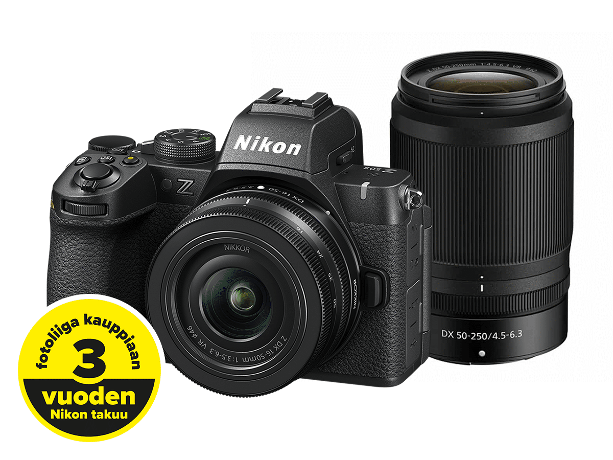Nikon Z50 II + Nikkor Z DX 16-50mm F3.5-6.3 VR + Z DX 50-250mm F4.5-6.3 VR